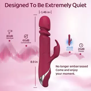 Thrusting Beaded Rabbit Vibrator for Women 21 Rotation & Vibration Modes & 7 Speeds Waterproof G-spot Dildos for Female Sex Toys Thrusting Beaded Rabbit Vibrator for Women 21 Rotation & Vibration Modes & 7 Speeds Waterproof G-spot Dildos for Female Sex Toys
