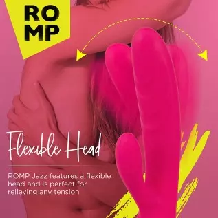 ROMP Jazz Rabbit Vibrator for Clitoral and G-spot Stimulation - Vibrating Clit & G-spot Sex Toy - Flexible Vibrator with 6 Vibra ROMP Jazz Rabbit Vibrator for Clitoral and G-spot Stimulation - Vibrating Clit & G-spot Sex Toy - Flexible Vibrator with 6 Vibra
