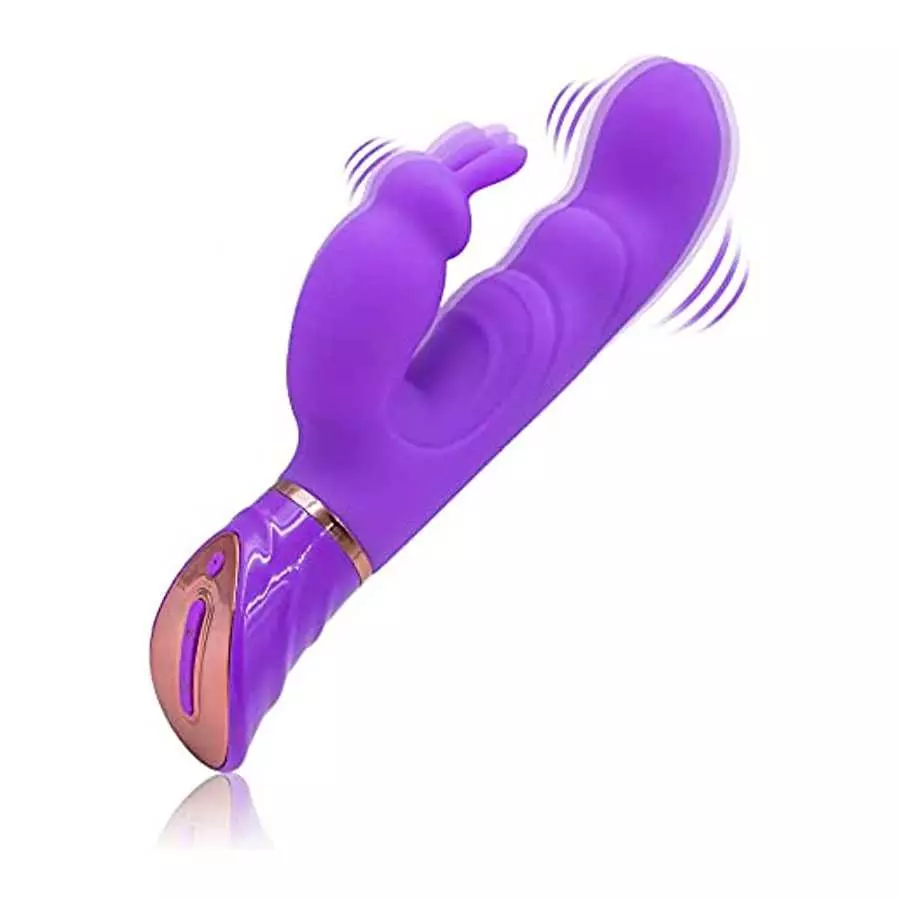 Rabbit Vibrator for Women with 2 Motors & 10 Modes Powerful Large Dildo G Spot Silicone Clit Stimulator Sex Machine Soft Female Rabbit Vibrator for Women with 2 Motors & 10 Modes Powerful Large Dildo G Spot Silicone Clit Stimulator Sex Machine Soft Female