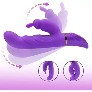 Rabbit Vibrator for Women with 2 Motors & 10 Modes Powerful Large Dildo G Spot Silicone Clit Stimulator Sex Machine Soft Female 