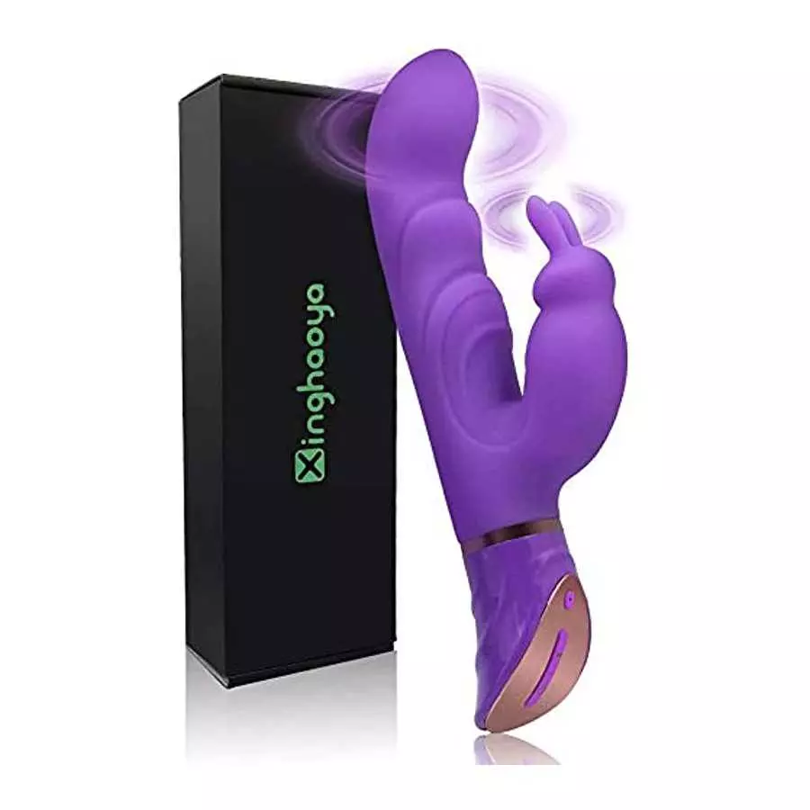 Rabbit Vibrator for Women with 2 Motors & 10 Modes Powerful Large Dildo G Spot Silicone Clit Stimulator Sex Machine Soft Female 