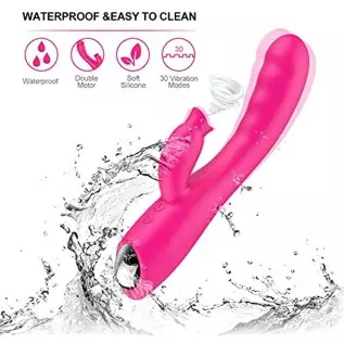 Dildo Penis Sex Toys for Women Clitoral Female Rabbit Vibrator Licking USB Cable Rechargeable Vibartion Handheld Silicone