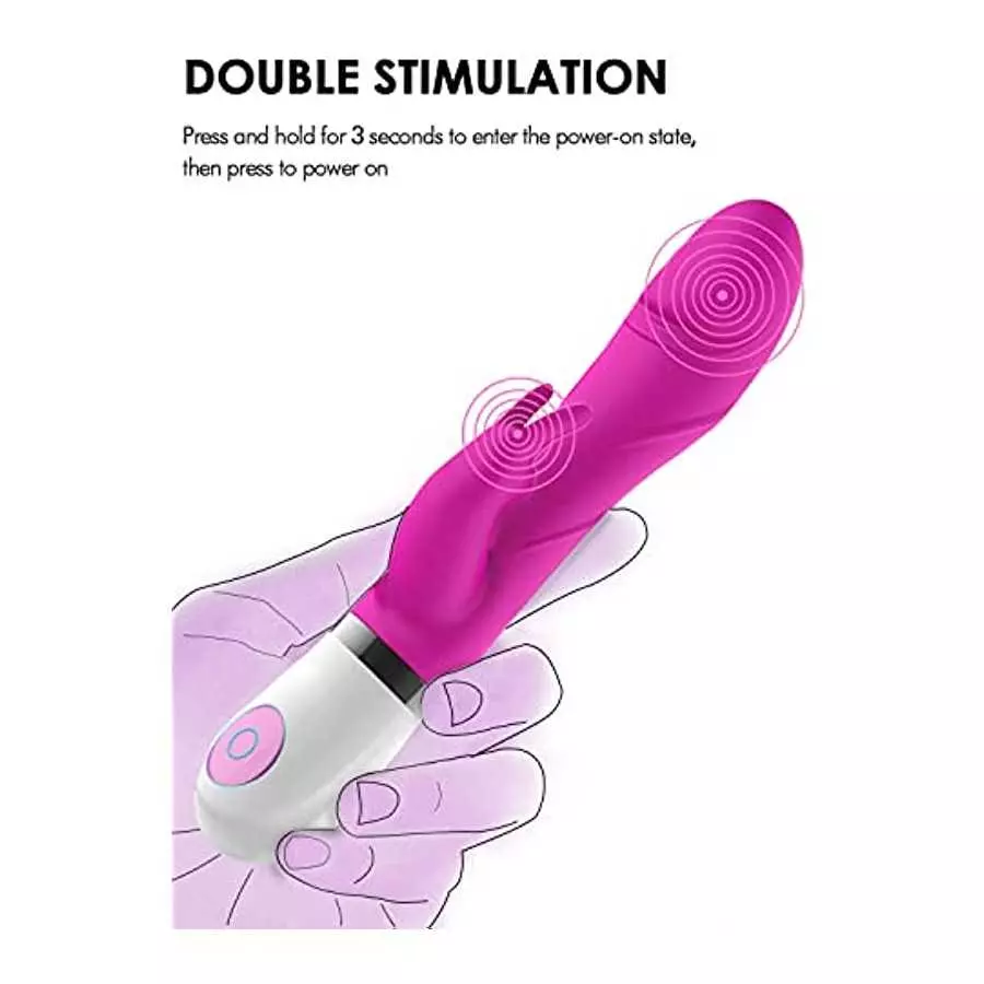 Rabbit Vibrator Dildo for Women, Clitoral Stimulator with Bunny Ears 7 Vibration Modes for Pleasure, Waterproof Vibrating Dildo 