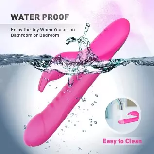Rabbit Dildo Vibrator for Women - Anal Dildo Vibrator Thrusting Adult Sex Toy G Spot Clitoral Vibrator with 10 Vibrating Modes, Rabbit Dildo Vibrator for Women - Anal Dildo Vibrator Thrusting Adult Sex Toy G Spot Clitoral Vibrator with 10 Vibrating Modes,