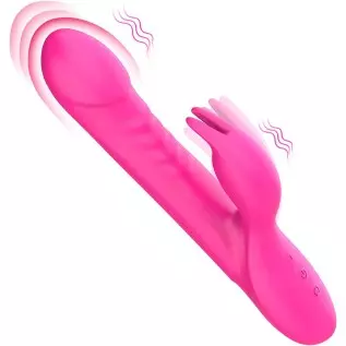 Rabbit Dildo Vibrator for Women - Anal Dildo Vibrator Thrusting Adult Sex Toy G Spot Clitoral Vibrator with 10 Vibrating Modes, Rabbit Dildo Vibrator for Women - Anal Dildo Vibrator Thrusting Adult Sex Toy G Spot Clitoral Vibrator with 10 Vibrating Modes,