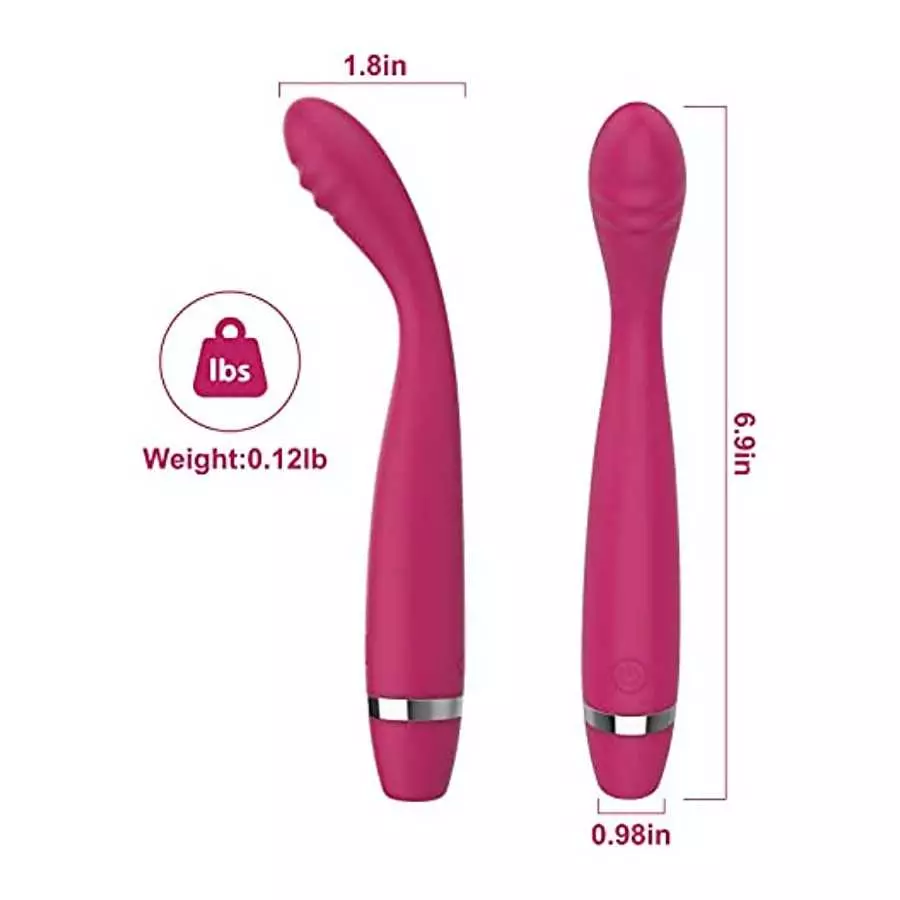 G Spot Vibrator, Rose Sex Toys for Clitoris G-spot Stimulation, Waterproof Dildo Vibrator with 10 Powerful Vibrations Dual Motor