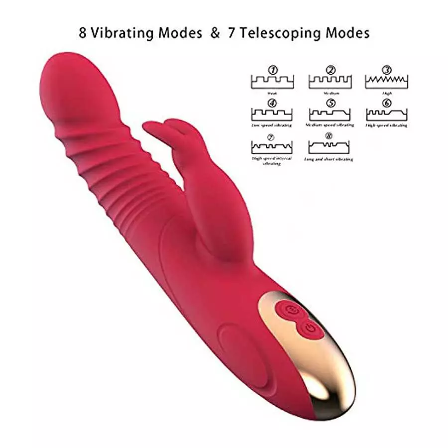 Personal Handheld USB Rechargeable Rabbit Vibrator Sex Toys for Women Vibrating Dildo Toys Pleasure 8 Speds Vibrations Electric 