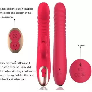 Handheld Portable Rechargeable 9 Inch Vibrating Toys for Woman Pleasure Realistic Rabbit Vibrators for Women 3 Motor 8 Speeds Vi