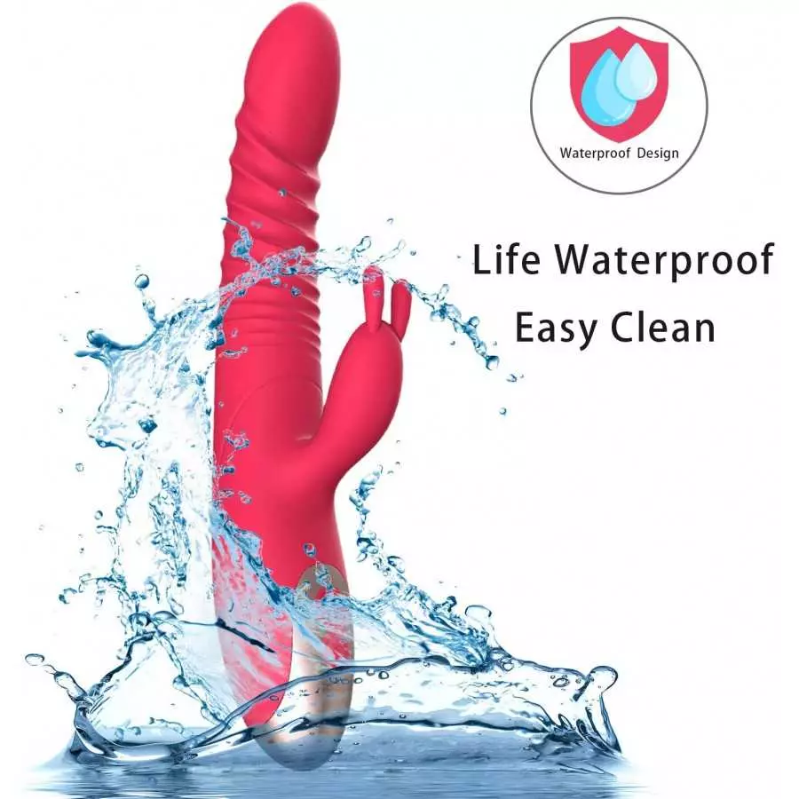 Handheld Portable Rechargeable 9 Inch Vibrating Toys for Woman Pleasure Realistic Rabbit Vibrators for Women 3 Motor 8 Speeds Vi