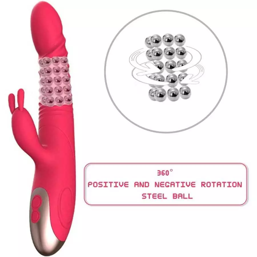 Handheld Portable Rechargeable 9 Inch Vibrating Toys for Woman Pleasure Realistic Rabbit Vibrators for Women 3 Motor 8 Speeds Vi