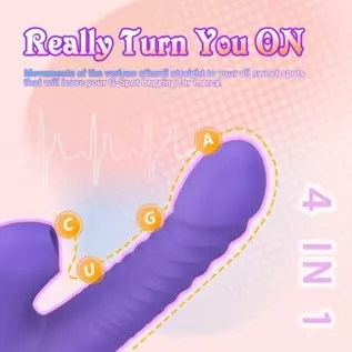 Thrusting Pulsating Dildo Rabbit Vibrator with Heating, Yoaiv G-Spot & Clitoris Stimulator Adult Toy, 7 Flapping & 10 Vibration Thrusting Pulsating Dildo Rabbit Vibrator with Heating, Yoaiv G-Spot & Clitoris Stimulator Adult Toy, 7 Flapping & 10 Vibration