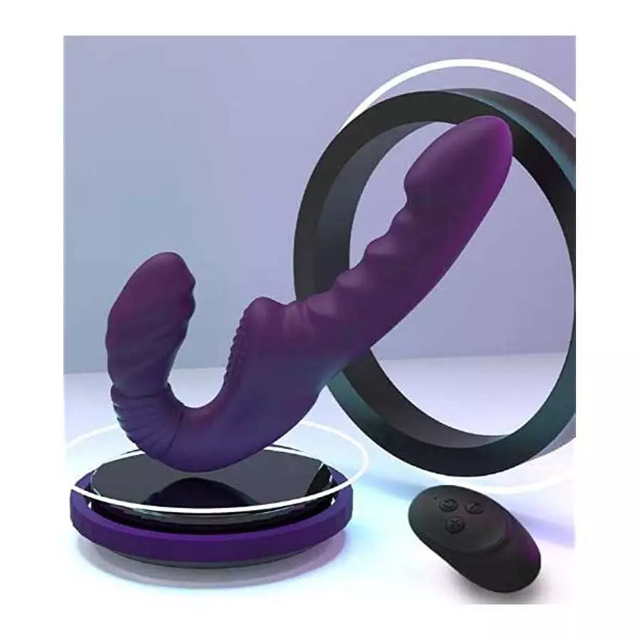 Female masturbator Three-Vibration wear Double-Headed Vibrating Sex Toys Adult Products Dildo Simulation Dildo