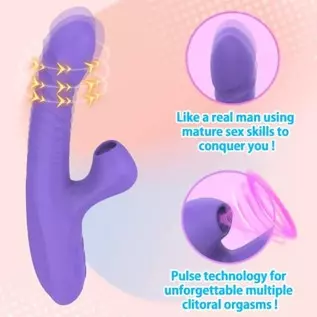 Thrusting Pulsating Dildo Rabbit Vibrator with Heating, Yoaiv G-Spot & Clitoris Stimulator Adult Toy, 7 Flapping & 10 Vibration Thrusting Pulsating Dildo Rabbit Vibrator with Heating, Yoaiv G-Spot & Clitoris Stimulator Adult Toy, 7 Flapping & 10 Vibration