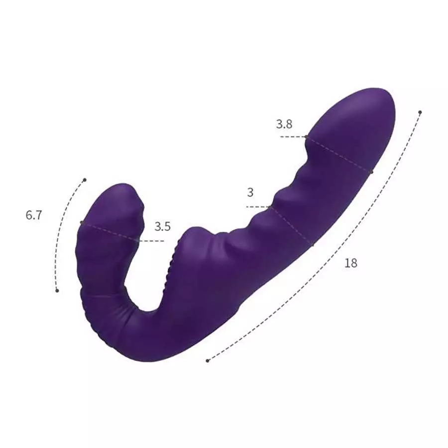 Female masturbator Three-Vibration wear Double-Headed Vibrating Sex Toys Adult Products Dildo Simulation Dildo