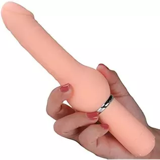 Realistic Penis Vibrator Silicone 10 Function Stimulator with Powerful Vibrations for G Spot and Clit Stimulation