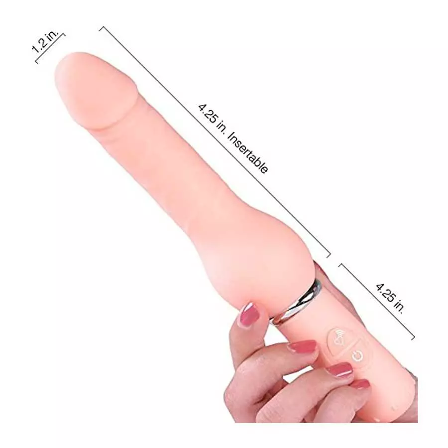 Realistic Penis Vibrator Silicone 10 Function Stimulator with Powerful Vibrations for G Spot and Clit Stimulation
