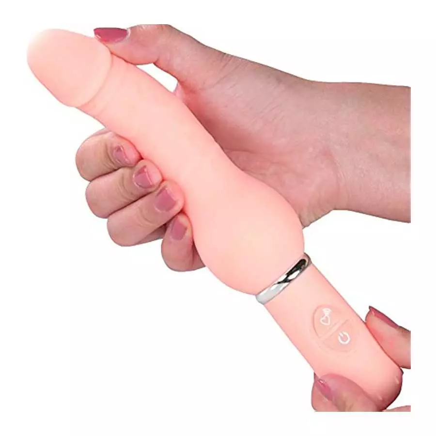 Realistic Penis Vibrator Silicone 10 Function Stimulator with Powerful Vibrations for G Spot and Clit Stimulation