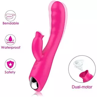 Clitoral G Spot Licking and Sucking Toy Rose for Women Sucker Cordless Pleasure Thrusting Silent Waterproof Soft Rabbit Dual Mot Clitoral G Spot Licking and Sucking Toy Rose for Women Sucker Cordless Pleasure Thrusting Silent Waterproof Soft Rabbit Dual Mot
