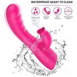 Clitoral G Spot Licking and Sucking Toy Rose for Women Sucker Cordless Pleasure Thrusting Silent Waterproof Soft Rabbit Dual Mot Clitoral G Spot Licking and Sucking Toy Rose for Women Sucker Cordless Pleasure Thrusting Silent Waterproof Soft Rabbit Dual Mot