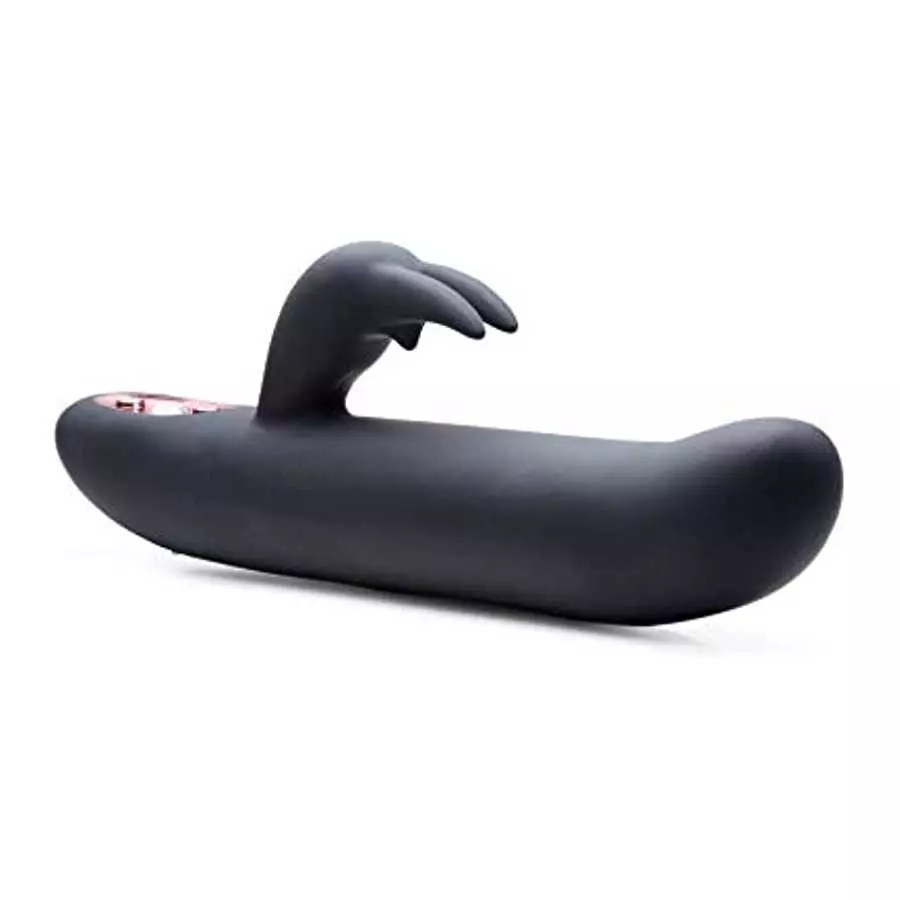 Lynx Flexible Silicone Rabbit Vibe - Black