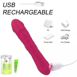 Thrusting Rabbit Vibrator Dildo for Women G Spot Vibrator with Independent Clitoral Stimulator, Clitorals Stimulator for Women P Thrusting Rabbit Vibrator Dildo for Women G Spot Vibrator with Independent Clitoral Stimulator, Clitorals Stimulator for Women P