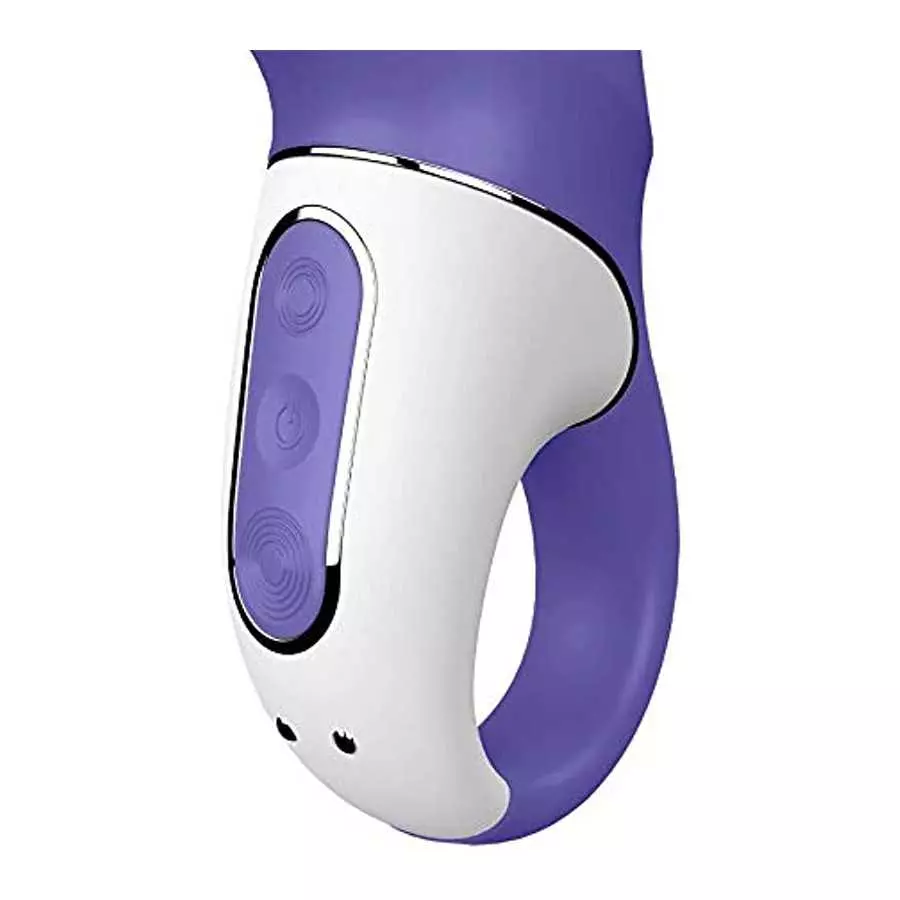 Satisfyer Magic Bunny Rabbit Vibrator - Compact G-Spot and Clitoris Stimulator, 12 Vibration Programs, Retaining Ring - Portable