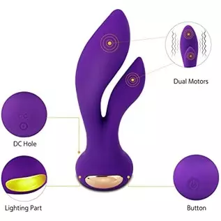 IMO Vibrating G-spot Rabbit Massager - Dual Motors Stimulation Vibrator - Quiet Yet Powerful - Rechargeable & Waterproof - Best IMO Vibrating G-spot Rabbit Massager - Dual Motors Stimulation Vibrator - Quiet Yet Powerful - Rechargeable & Waterproof - Best