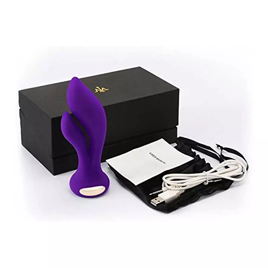 IMO Vibrating G-spot Rabbit Massager - Dual Motors Stimulation Vibrator - Quiet Yet Powerful - Rechargeable & Waterproof - Best 