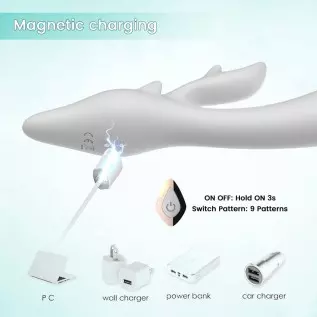 Rabbit Vibrator, G Spot Clitoral Vagina Stimulator Waterproof Dildo for Vaginal, Rechargeable Rabbit Vibrator for Women Sexual V Rabbit Vibrator, G Spot Clitoral Vagina Stimulator Waterproof Dildo for Vaginal, Rechargeable Rabbit Vibrator for Women Sexual V