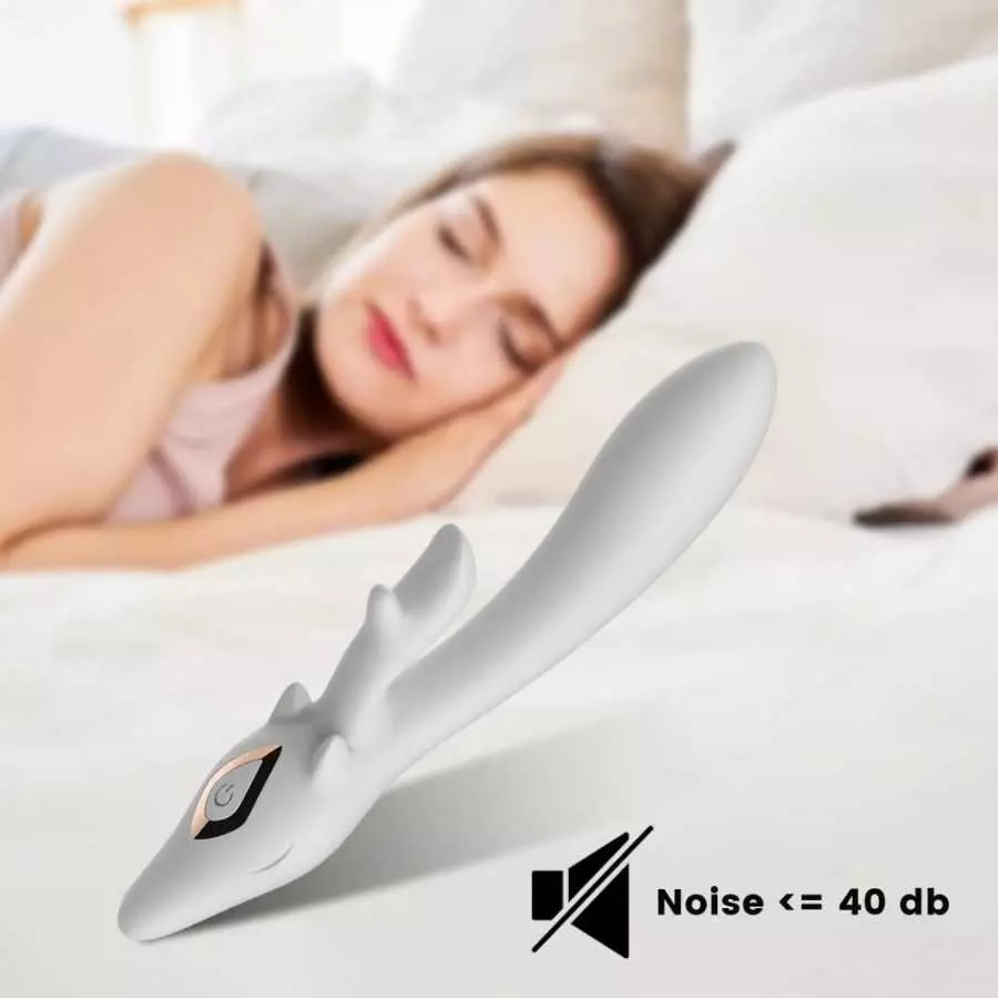 Rabbit Vibrator, G Spot Clitoral Vagina Stimulator Waterproof Dildo for Vaginal, Rechargeable Rabbit Vibrator for Women Sexual V