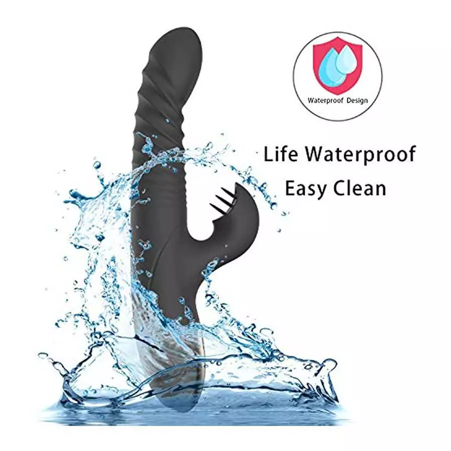 Personal Handheld Thrusting Sex Toys for Woman Rabbit Vibrator Vibrating Dildo, Adult Toys Women Couple Set Toy for Female with 