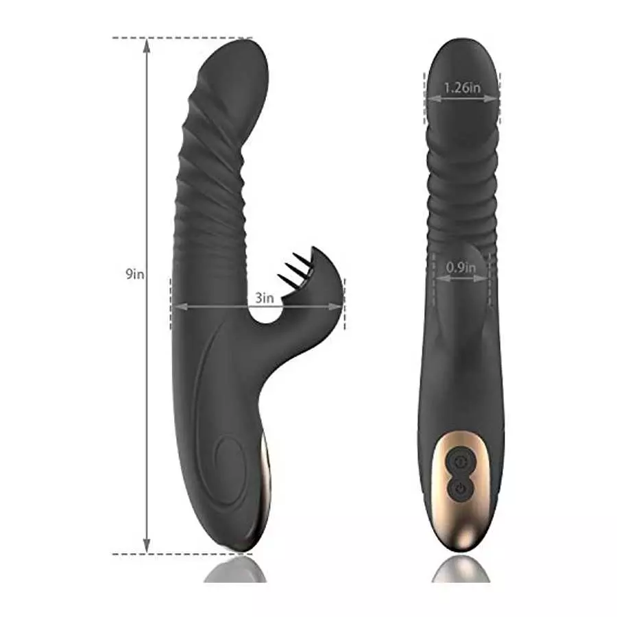 Personal Handheld Thrusting Sex Toys for Woman Rabbit Vibrator Vibrating Dildo, Adult Toys Women Couple Set Toy for Female with 