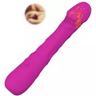 G-Spot/Anal/Nipple Dildo Stimulator Smart Heating Vibrator for Unisex,Sex Toys with 7 Vibrating& Intelligent Heating,Rechargeabl