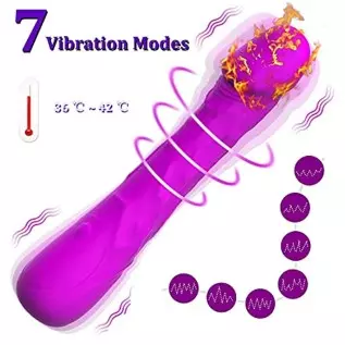 G-Spot/Anal/Nipple Dildo Stimulator Smart Heating Vibrator for Unisex,Sex Toys with 7 Vibrating& Intelligent Heating,Rechargeabl G-Spot/Anal/Nipple Dildo Stimulator Smart Heating Vibrator for Unisex,Sex Toys with 7 Vibrating& Intelligent Heating,Rechargeabl