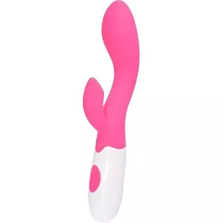 Rabbit Vibrator Silicone Waterproof 30-Speed Vibrator Clitoris Stimulator G-spot Massager(Purple)