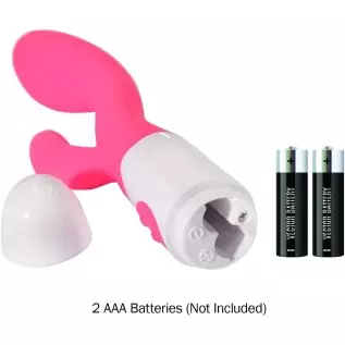 Rabbit Vibrator Silicone Waterproof 30-Speed Vibrator Clitoris Stimulator G-spot Massager(Purple)