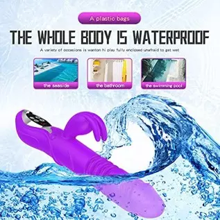 Thrusting G Spot Rabbit Vibrator Large Flexible Dildo for Women Vibration Pleasure Heating Function Clitoral Modes Softer Adult 