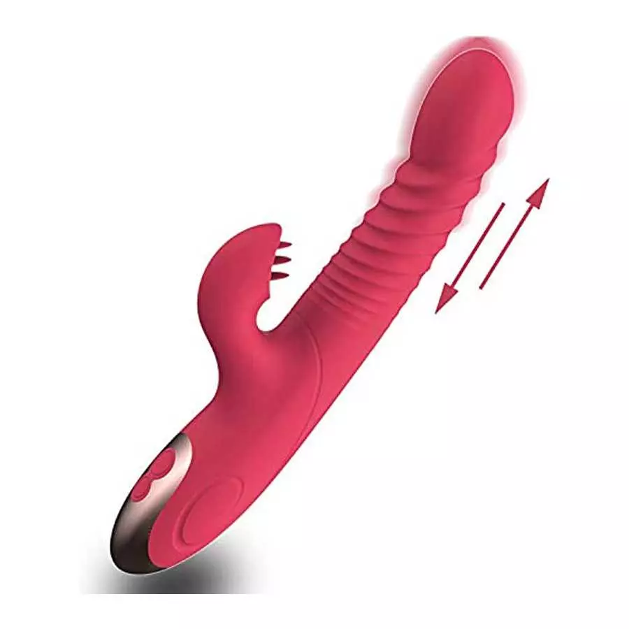 Thrusting Rabbit Vibrator Sex Toy for Woman Dildo for Adult Women Couple Set Vibrating for Female Wand Massager with Waterproof 