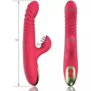 Thrusting Rabbit Vibrator Sex Toy for Woman Dildo for Adult Women Couple Set Vibrating for Female Wand Massager with Waterproof 