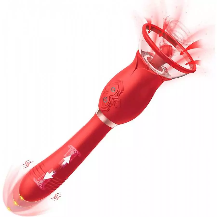Rabbit Vibrator for Female, Rose Sex Toys Clitoral G Spot Stimulation Vibrator with Ear, Waterproof Dildo Vibrator with 10 Power Rabbit Vibrator for Female, Rose Sex Toys Clitoral G Spot Stimulation Vibrator with Ear, Waterproof Dildo Vibrator with 10 Power