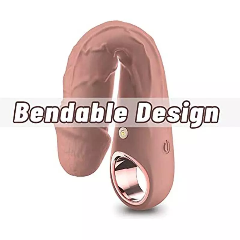 7 Inch Realistic Silicone Dildos, Anrivelia G Spot Dildo Vibrator Tits Clits Clitoris Anal Vibrating Flesh Wand with 10 Modes Vi