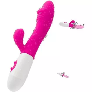 G Spot Rabbit Vibrator for Women Clitoris Stimulation with 7 Powerful Vibrations, Rechargeable 3 in 1 Clit Anal Stimulating Dild G Spot Rabbit Vibrator for Women Clitoris Stimulation with 7 Powerful Vibrations, Rechargeable 3 in 1 Clit Anal Stimulating Dild