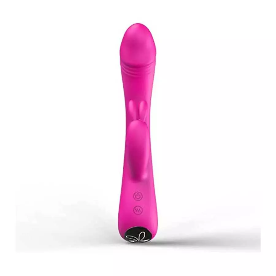 Rabbit Vibrator Dildo for Women Pleasure : G Spot Vibrator with Bunny Ears 9 Vibration Modes, Quiet Clit Vibrator Pink Dildo for