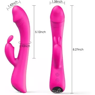 Rabbit Vibrator Dildo for Women Pleasure : G Spot Vibrator with Bunny Ears 9 Vibration Modes, Quiet Clit Vibrator Pink Dildo for Rabbit Vibrator Dildo for Women Pleasure : G Spot Vibrator with Bunny Ears 9 Vibration Modes, Quiet Clit Vibrator Pink Dildo for