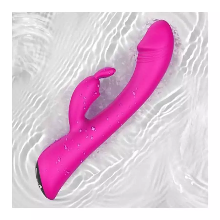 Rabbit Vibrator Dildo for Women Pleasure : G Spot Vibrator with Bunny Ears 9 Vibration Modes, Quiet Clit Vibrator Pink Dildo for