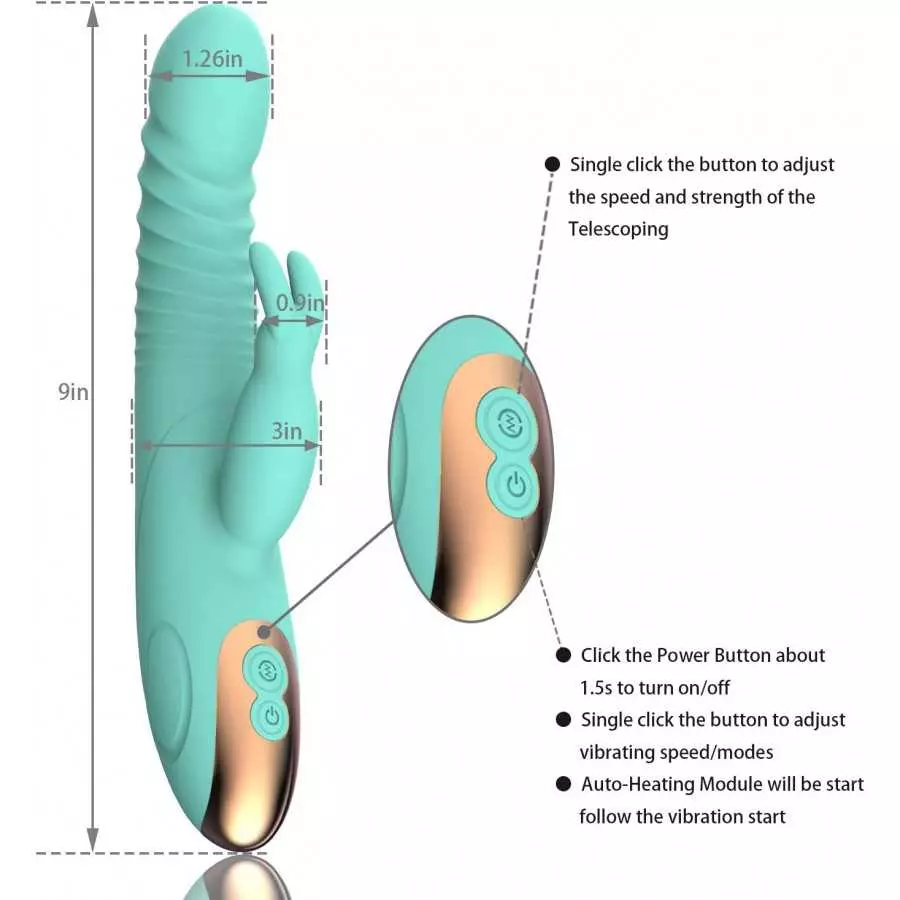 2023 Rabbit Vibrator Dildo for Women Rechargeable Vibrating Dildo Adult Sex Toys & Games for Couples Pleasure