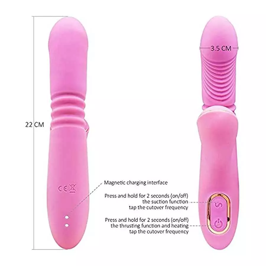 Clit Sucking G Spot Bunny Vibrator - Licking Stimulator Anal Clit Massager with 7 Suction Pulsation Modes 7 Licking Vibration Mo