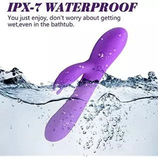 Acvioo Clitoral G Spot Rabbit Vibrator Liquid Silicone Bunny Clitoris Nipple Dildo Stimulator Feather Touch Adult Sex Toys for C