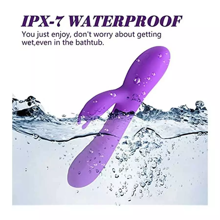 Acvioo Clitoral G Spot Rabbit Vibrator Liquid Silicone Bunny Clitoris Nipple Dildo Stimulator Feather Touch Adult Sex Toys for C