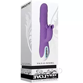 Tilt-O-Whirl Spinning Clitoral Stimulator Rabbit Dual Vibrator